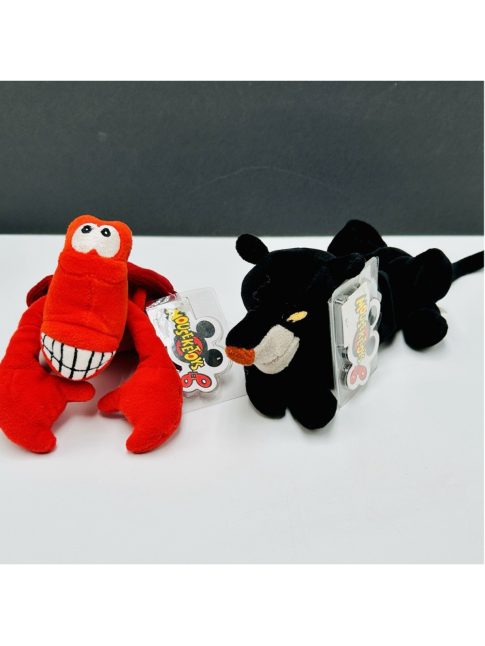 Disney Mouseketoys Sebastian and Bagheera 8" Mini Bean Bag Plush with Mint Tags